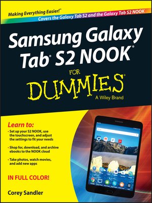 Samsung Galaxy Tab S2 NOOK For Dummies - ebook